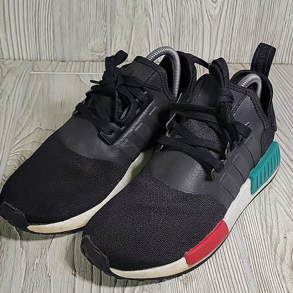 Adidas Boost NMD R1 Legend Japan Heel Black Athletic Sneakers Mens Size 7.5 - Picture 9 of 11